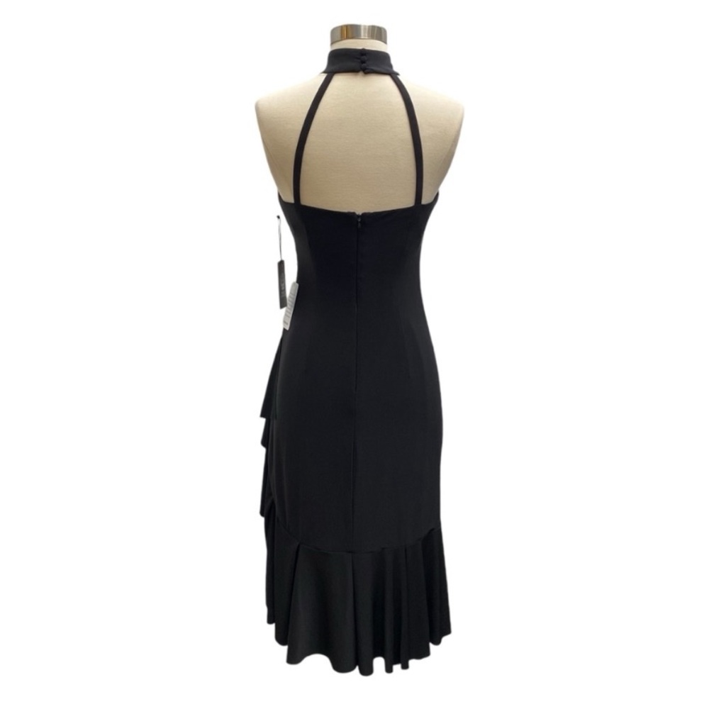 Vince Camuto Elegant Black Halter Mini Dress - Picture 6 of 10